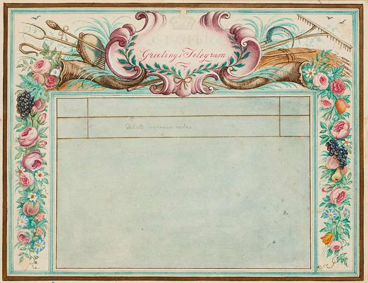 Design for a 1936 Post Office Telegram